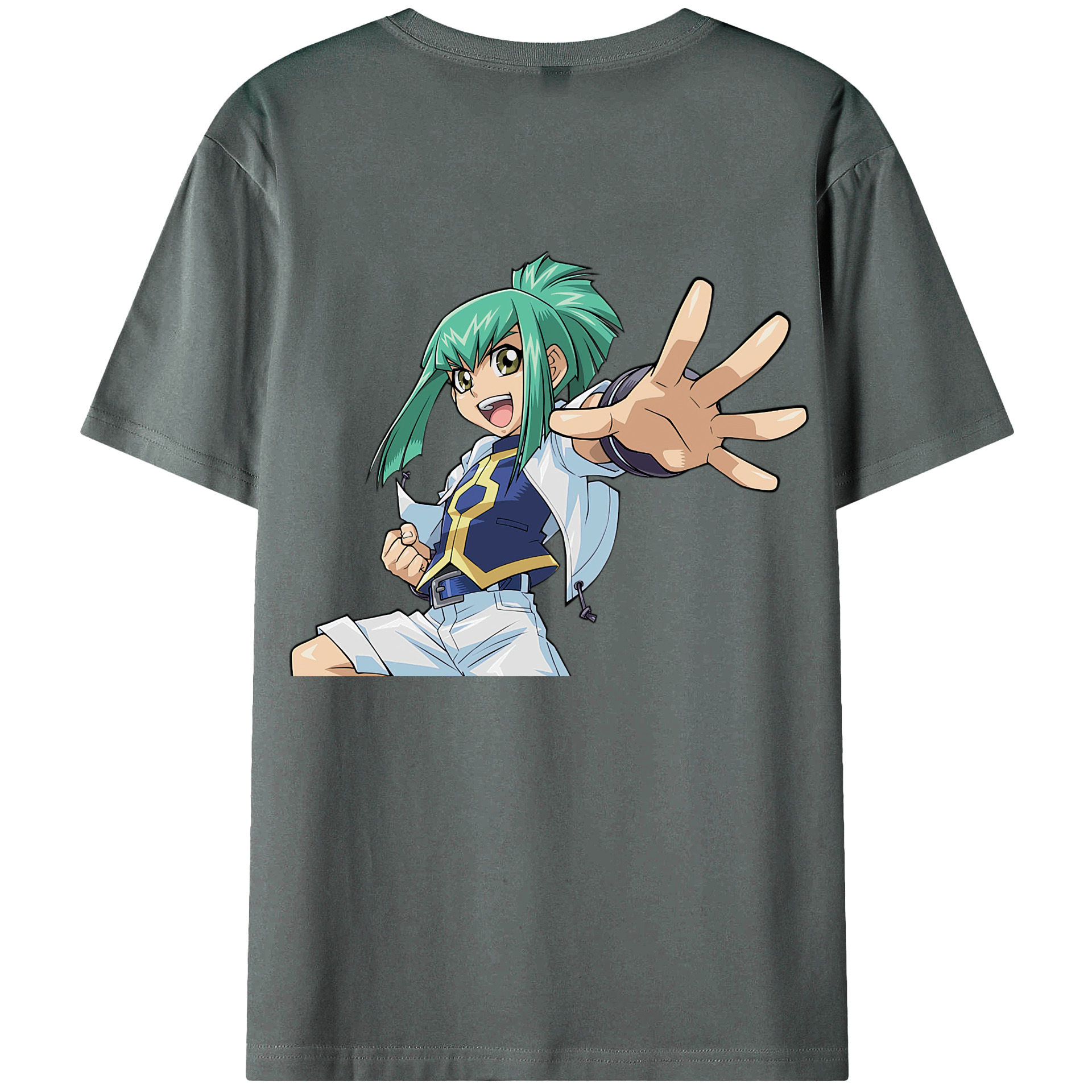 （画像用） 遊☆戯☆王 Yu-Gi-Oh! 綿100％ メンズ半袖Tシャツ（バックプリント） 通気性